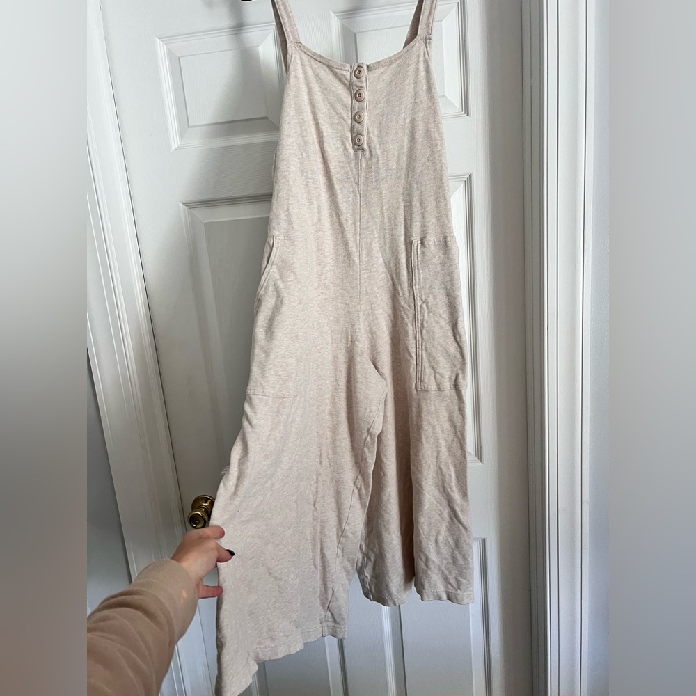 American Eagle Outfitters 100% Cotton Neutral Jumpsuit - Size Small